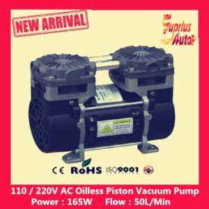 The latest product 110V (AC) 50L / MIN 165W small electric piston vacuum pump