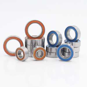 Bearing Kit Compatible For Tekno EB48 2.0 Rally Precision Ball Color Rubber Seals 34Pcs