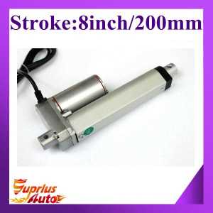 Super Performance ! 12/24V DC stroke 8inch/200mm, 900N/ 90kgs/ 198lbs force 10mm/s actuator linear-SL14