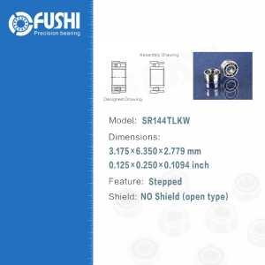 Dental Bearing SR144TLKW ( 4 Pcs ) ABEC-7 P4 Grade For Handpiece Turbine High Speed SR144 TL K W Dental Drill Bearings