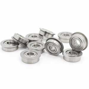 SF605ZZ Flange Bearing 5x14x5 mm 10PCS Double Shielded Stainless Steel Flanged SF605 Z ZZ Ball Bearings SF605Z F605 DDLF-1450HH
