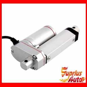 12V linear actuator, 25mm / 1 inch stroke DC linear actuator, 1000N / 100KG / 225LBS thrust force linear motor