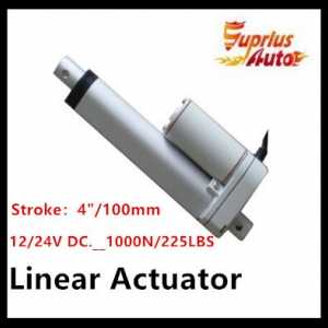 Low price  4inch/100mm Linear Actuator ,12/24V DC , 225LBS/100KGS/1000N Mini Load Linear Actuator By express