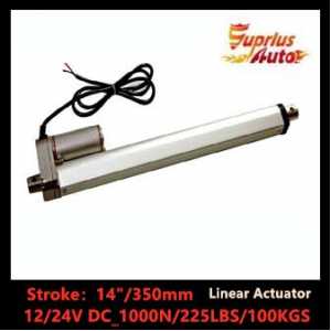 Low Price : 12v/24v DC olt 14inch/ 350mm stroke, 225lbs/ 100kgs/ 1000N load linear actuator  By express With hot sale
