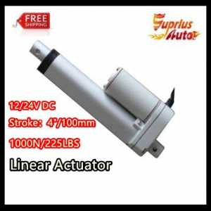 Free shipping 4inch/100mm ,12/24V DC , 225LBS/100KGS/1000N Load Linear Actuator,electric linear actuator With mounting bracket