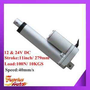High Speed ! 40mm/s Speed With 100N/ 10KGS Force; 12V DC 279mm/ 11inch Stroke Linear Actuator