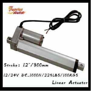 Low Price ! 1000N/ 100KGS/225LBS  With  40mm/s Speed 12V/24V  DC , 12inch/ 300mm Stroke electric  Linear Actuator By express!