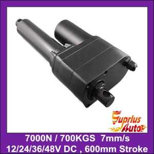 7000N/ 700KGS/ 1540LBS Heavy Load 24inch=600mm Stroke 12V DC Heavy Duty 7mm/sec Speed Linear Actuator