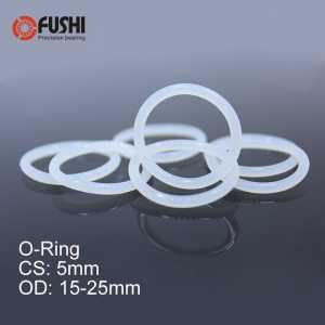CS5mm Silicone O RING OD 16/17/18/19/20/21/22/23/24/25*5 mm 100PCS O-Ring VMQ Gasket seal Thickness 5mm ORing White Red Rubber