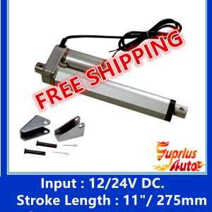 FREE SHIPPING ,linear actuator for window opener with 12V/24V DC11inch/275mm ,load linear actuators with mounting Brackets with