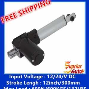 Free Shipping ! 12/24V DC eletric motors, 300mm/ 12inch stroke, 3000N/ 4000N/ 5000N/ 6000N linear actuator