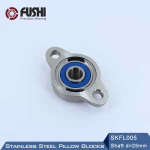 SKFL005 Bearing Shaft 25mm ( 1 Pc ) SSKFL005 Stainless Steel Pillow Block S KFL005 25 mm Bearings