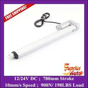 780mm stroke 12v linear actuator - FREE SHIPPING - max load 900N/ 198lbs tubular linear actuator