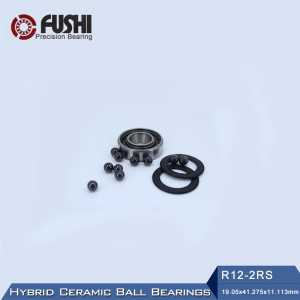 R12 Hybrid Ceramic Bearing 19.05*41.275*11.113 mm ( 1 PC) Industry Motor Spindle R12HC Hybrids Si3N4 Ball Bearings 3NC R12RS