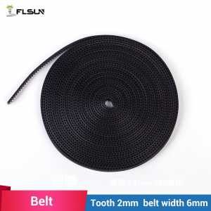 FLSUN 5M GT2 Open Timing Belt Rubber 2GT 6mm 3D Printers Parts Synchronous Belts