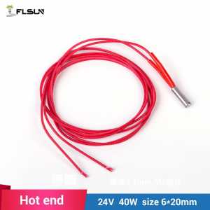 5 pcs FLSUN Heat rod Hotend for 3D Printer Heatbed HotEnd 24v 40W eater for QQ-S-PRO