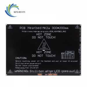 KingRoon Upgraded MK2A heatbed 3D Printer Parts Accessories PCB Aluminum Heatbed 300*200*3mm MK2B Aluminum Plate impressora 3d