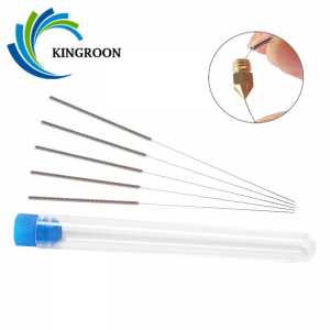 KINGROON 5pcs Stainless Steel Nozzle Cleaning Needle 0.2mm/0.4mm/0.5mm/0.6mm/0.8mm/1.0mm Nozzle Cleaning Needle 3D Printer Part