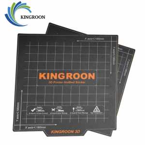 KINGROON 180*180mm Flexible Magnetic 2 Layer Print HotBed Sticker Build Removal Surface for KP3S 3D Printer Platform Heat Bed