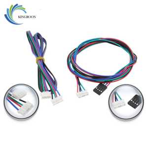 5pcs XH2.54 1 Meter Dupont Cable 4 pin Stepper Motor Wire Part Female to Female Black White Terminal Line 3D Printers Parts
