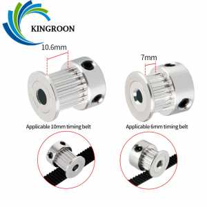 GT2 Timing Pulley 16 20 30 60 Tooth 2GT Synchronous Wheels Gear Bore 5 6.35 8mm Belt Width 6mm 3D Printer Parts for Ender CR10