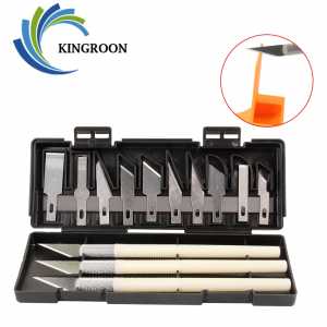 KINGRRON 13PCS/Set Engraving Knife Carving Tool Scalpel Knife DIY 3D Printer Parts for 3D Model Cutter Material Removal Tool