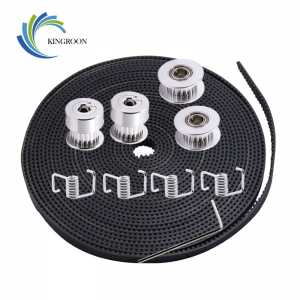 KINGROON 5M 6mm GT2 Belt 2PCS 20 Teeth 5mm Timing Pulley 2PCS Idler Pulley 4PCS Spring 1PC 2mm Wrench Kit 3D Printer Parts