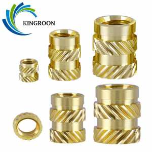 KINGROON 50pcs 100pcs M3 M5 M6 Thread Knurled Brass Threaded Heat Set Heat Resistant Insert Embedment Nut for 3D Printer Parts