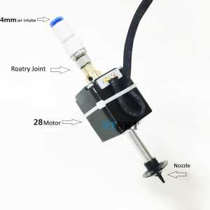 SMT DIY Mountor SMT HEAD Nema8 Hollow Shaft Stepper For Pick Place Head 5mm Special Connector Rotary Joint JUKI Stepper Motor