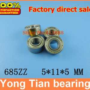(1pcs) thin wall deep groove ball bearing 685ZZ 685-2RS S685ZZ S685-2RS 5*11*5 mm