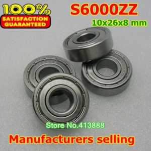 (1pcs) SUS440C environmental corrosion resistant stainless steel deep groove ball bearings S6000ZZ 10*26*8 mm