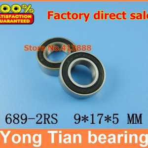(1pcs) The Rubber sealing cover  Thin wall deep groove ball bearings 689-2RS 9*17*5 mm