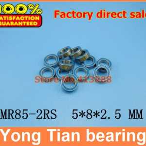 NBZH sale price 500pcs/lot  High quality ABEC-5 Z2 blue double rubber sealing cover miniature  ball bearing MR85-2RS 5*8*2.5 mm
