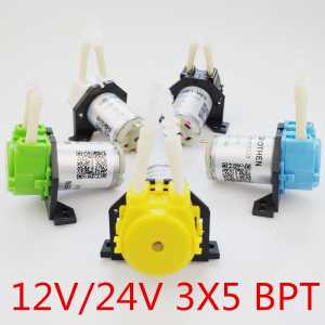 Dosing Pump Peristaltic Dosing Head For Aquarium Lab Analytical Water With 3*5 PHARMED BPT Tube 12V /24V