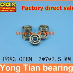 High Quality F683A FAX3 F683 ULK307 3*7*8.2*2.5*0.6 MM metric series flanged miniature deep groove ball bearing MF73 ZZ F683K