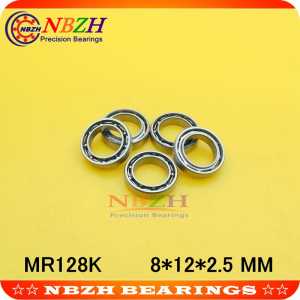 MR128K miniature bearing SMR128 MR128 L-1280 OPEN 8*12*2.5 mm for Rc hobby and Industry SUS440C