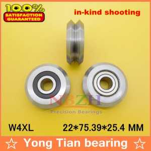 high quality ABEC-5 RM4-2RS / W4XL W4XXL 22*75.39*25.4 mm v wheeles W Groove Sealed Ball Bearing