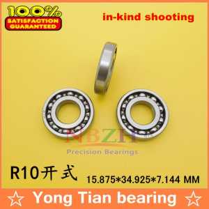 High Quality R10 open shielded bearing inch series 15.875*34.925*7.14 mm 5/8"x 1 3/8" X 0.281 inch shielded ball bearing