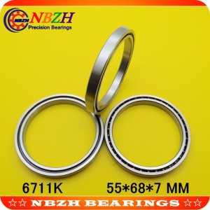 free shiping The high quality ABEC-3 of ultra-thin deep groove ball bearings 6711 OPEN 6711ZZ 6711-2RS 55*68*7 mm