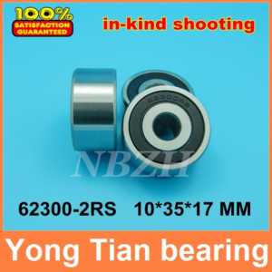 10pcs free shipping High quality Widening of non-standard deep groove ball bearings 62300-2RS 10*35*17 mm