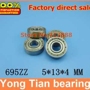 500pcs free shipping thin wall deep groove ball bearing 695ZZ 5*13*4 mm