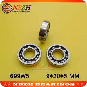 thin wall deep groove ball bearing 699W5 699 OPEN 9*20*5 mm