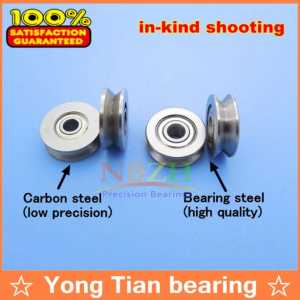 V623ZZ ABEC-5 V groove roller wheel ball bearings 3*12*4 mm embroidery machine pulley V623 623V 623VV SZV3-12