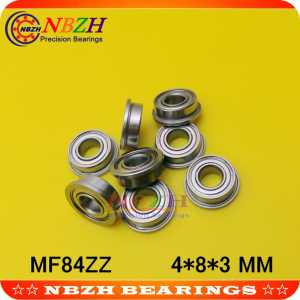 MF84ZZ Flange Bearing 4x8x3 mm ABEC-5 Miniature Flanged MF84 Z ZZ Ball Bearings 4*8*9.2*3*0.6 mm