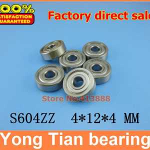 500pcs/lot free shipping SUS440C environmental corrosion resistant stainless steel deep groove ball bearings S604ZZ 4*12*4 mm