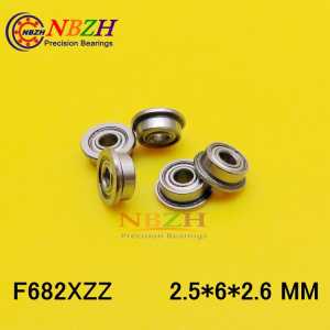 flange bearing Thin wall deep groove ball bearings F682XZZ 2.5*6*7.1*2.6*0.8 / 2.5*6*2.6 mm