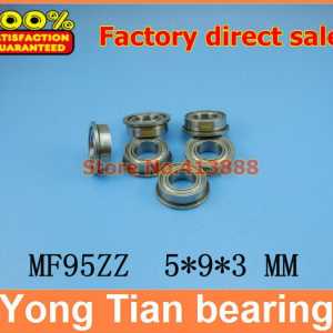 1pcs High Quality SUS440C environmental corrosion resistant flanged stainless steel bearings SMF95ZZ 5*9*10.2*3*0.6 mm