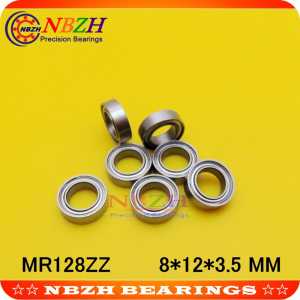 NBZH sale price miniature deep groove ball bearing MR128-2RS MR128 RS L-1280 678RS 8*12*3.5 mm