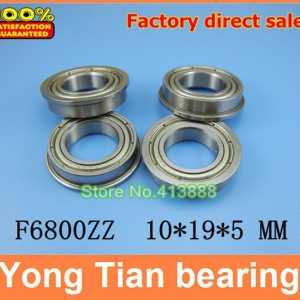 F6800 F6800-ZZ F6800ZZ F6800-2Z SF6800ZZLF-1910ZZ Flanged Flange Deep Groove Ball Bearings  10*19*21*5*1 mm