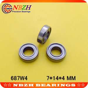 High Quality 687W4 S687W4 S687ZZW4 687ZZ 687ZZW4 687/4 ZZ 687 7*14*4  miniature deep groove ball bearing 7X14X4 MM
